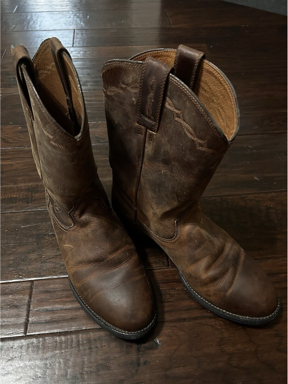 Ariat Heritage Roper Men's Cowboy Boots 10002284 Distressed Brown Leather 8 EE
